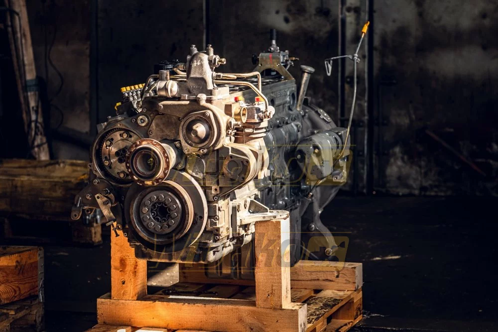 Verbrennungsmotor in der Werkstatt
