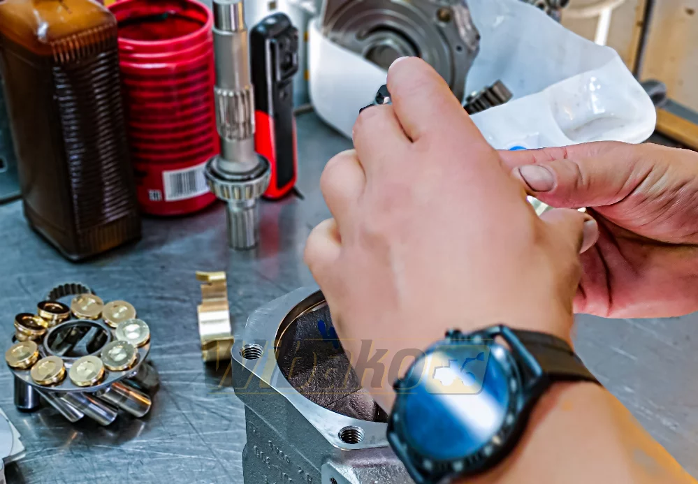 Überprüfung des Hydraulikmotors