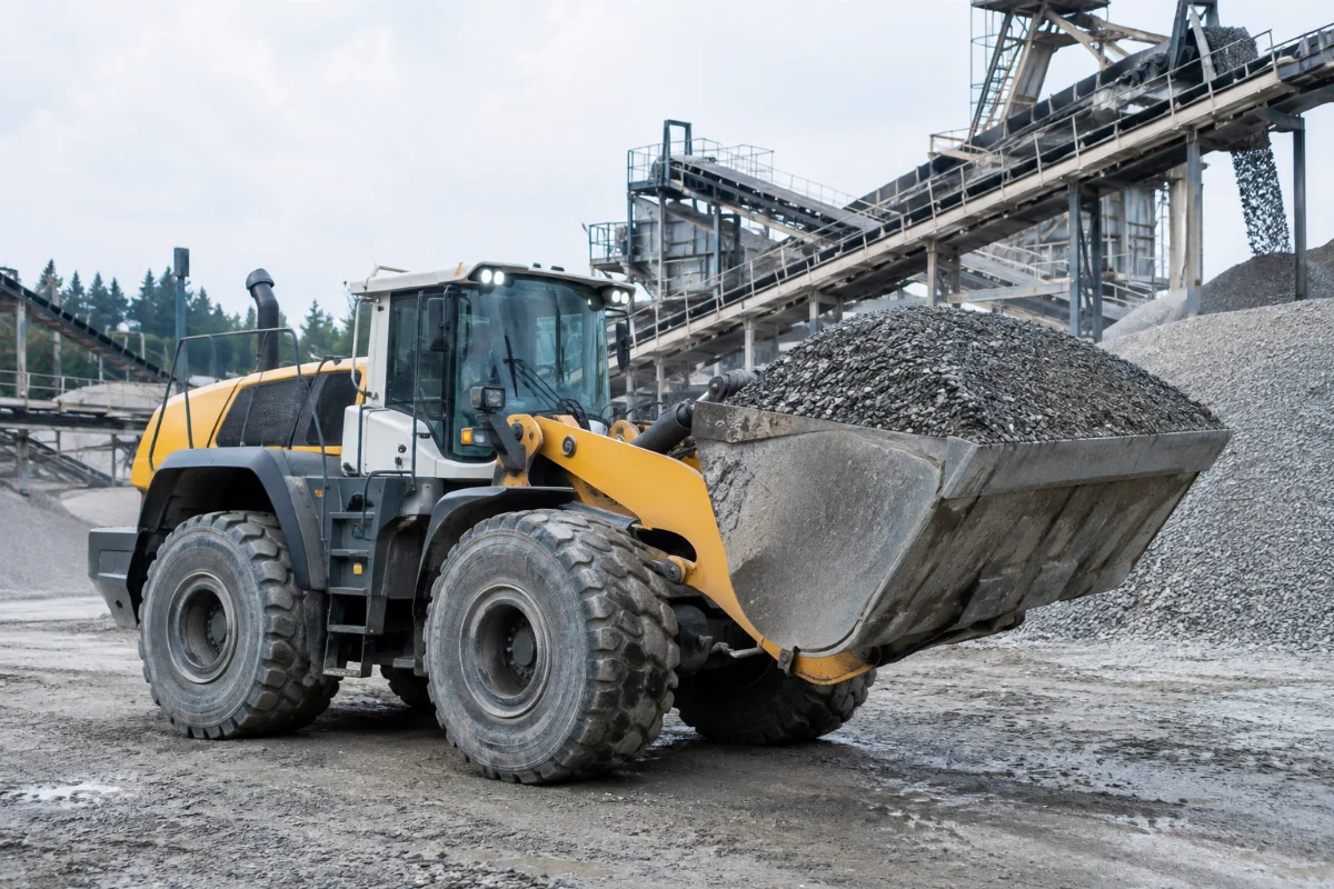 Großer Radlader Liebherr L576