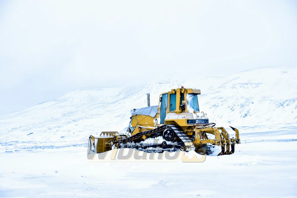 Bulldozer im Winter