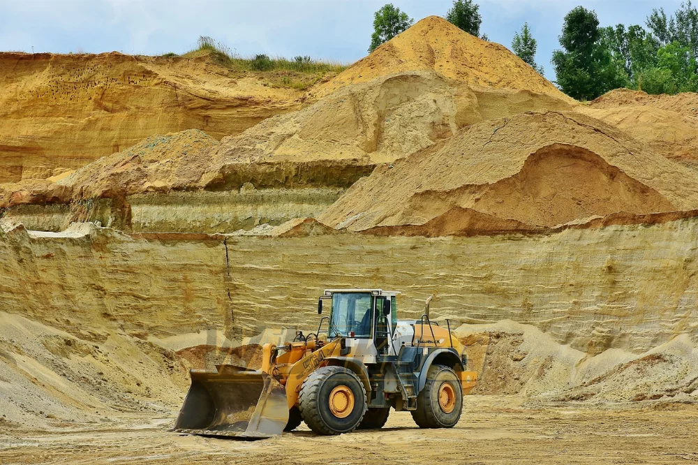 Arbeit im Bergbau