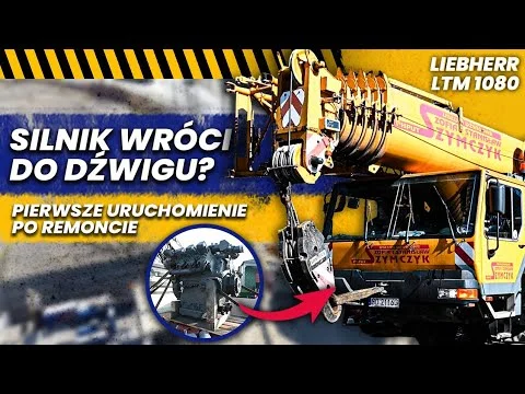 Kommt der Motor zurück in den Kran? Erster Start nach der Überholung – Liebherr LTM 1080