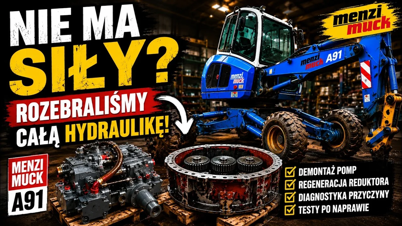 Der Kunde sagte: „Keine Kraft“. Wir haben die ganze Hydraulik zerlegt! | Menzi Muck A91