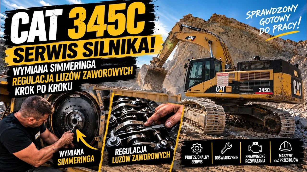 So konnte dieser CAT 345C nicht weiterarbeiten! Wir haben uns den Motor vorgenommen