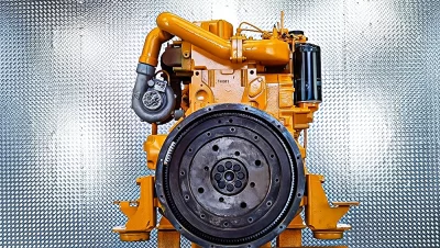 Motor des Liebherr R974C Baggers
