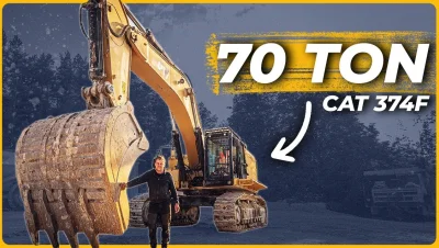 Wie verlief die Reparatur des 80-Tonnen Kolosses? Caterpillar 374F