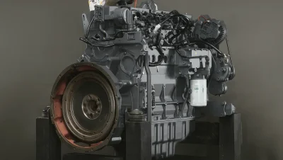 Reparatur des Deutz TCD2013 L06 2V Motors in der Asphaltverlegemaschine Dynapac F121C