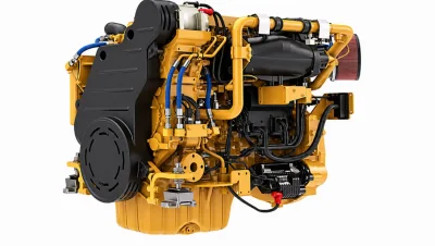 Reparatur des Caterpillar C9.3 Motors in einem Caterpillar D7 Bulldozer