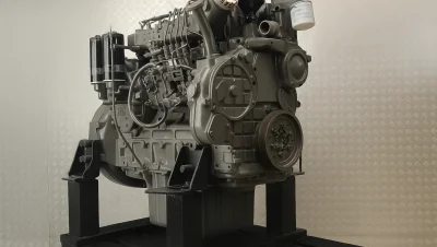 Reparatur des LIEBHERR D924 T-E Motors im LTM 1150-5.1 Kran