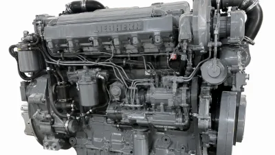 Überholung des Liebherr D504T Motors in der Liebherr L 514 Radlader