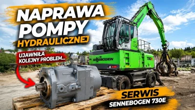 Die Reparatur der Hydraulikpumpe zeigte ein weiteres Problem – Service am Sennebogen 730E