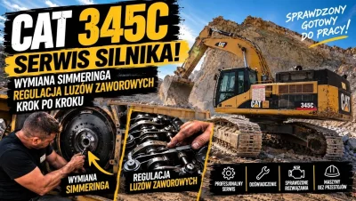 So konnte dieser CAT 345C nicht weiterarbeiten! Tausch des hinteren Kurbelwellendichtrings