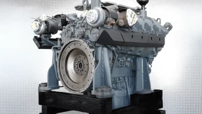 Reparatur des Liebherr D9508 Motors im Mobilkran LTM 11200-9.1