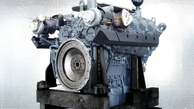 Reparatur des Liebherr D9508 A7 Motors im LTM 1500-8.1 Kran