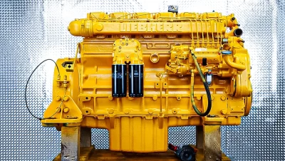 Reparatur des Liebherr D 906 TB Motors