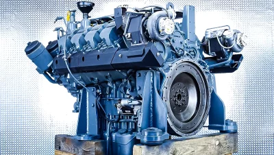 Reparatur des Liebherr D9508 A7 Motors