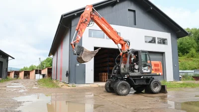 Was ist mit diesem Bagger passiert? Hitachi ZX140