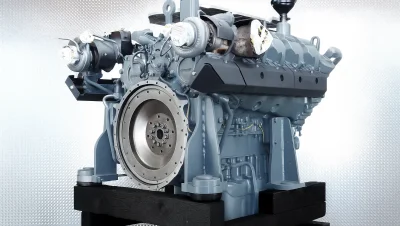 Reparatur des Liebherr D9508 A7 Motors im Kettenkran HS 855 HD